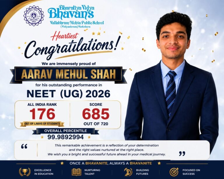 Aarav Mehul Shah NEET UG 2026 AIR 176 score 685 out of 720